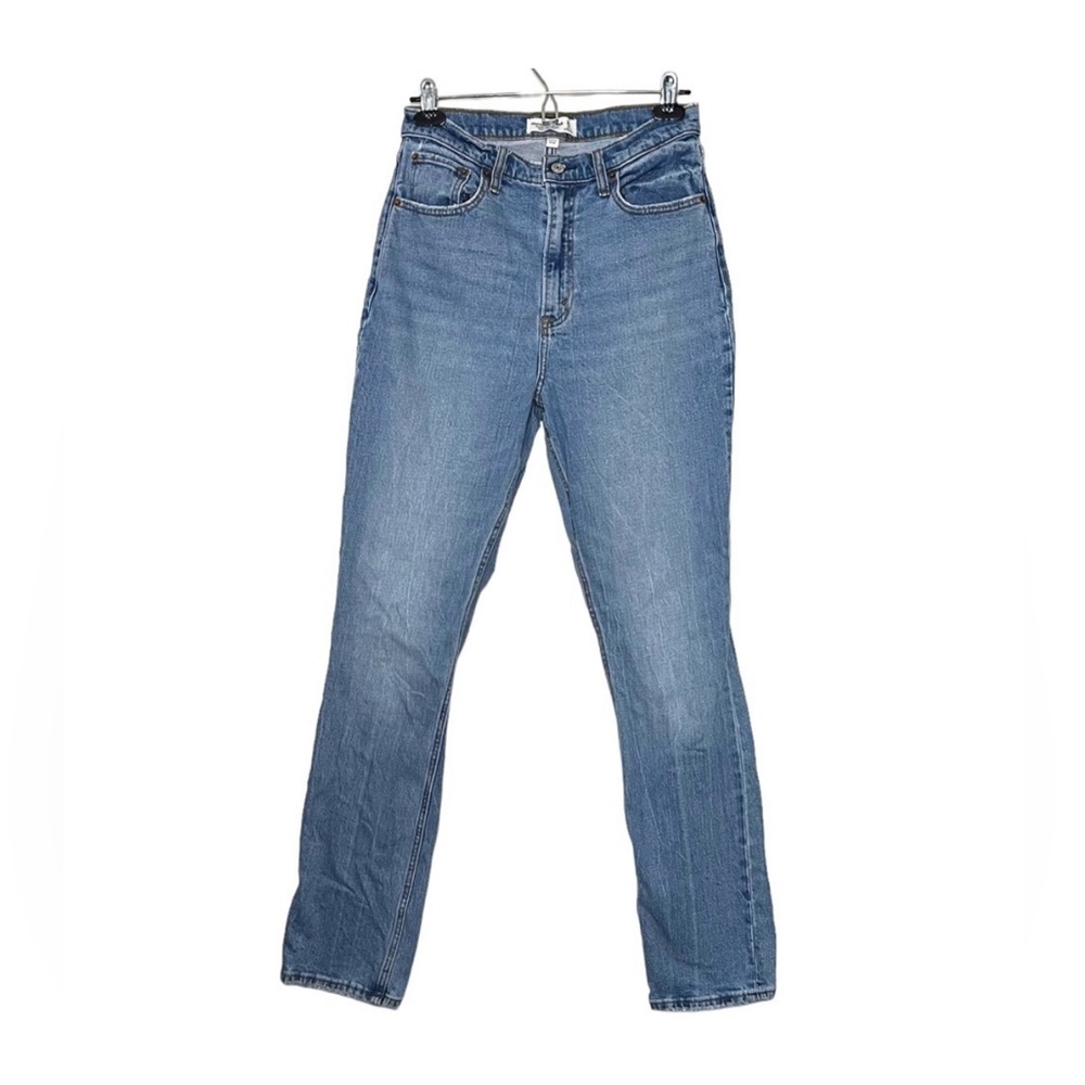 Abercrombie & Finch Curve Love 90’s Slim Straight Ultra High Rise Jeans Size 30